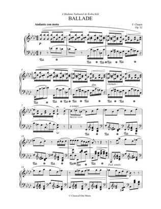 Chopin - Ballade No. 4 in F minor, Op. 52(Piano)