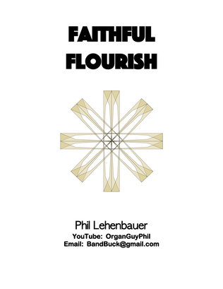 Book cover for Faithful Flourish, organ work by Phil Lehenbauer