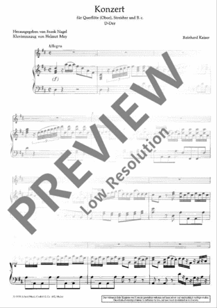 Concerto D major Flute scores gallery preview page 3