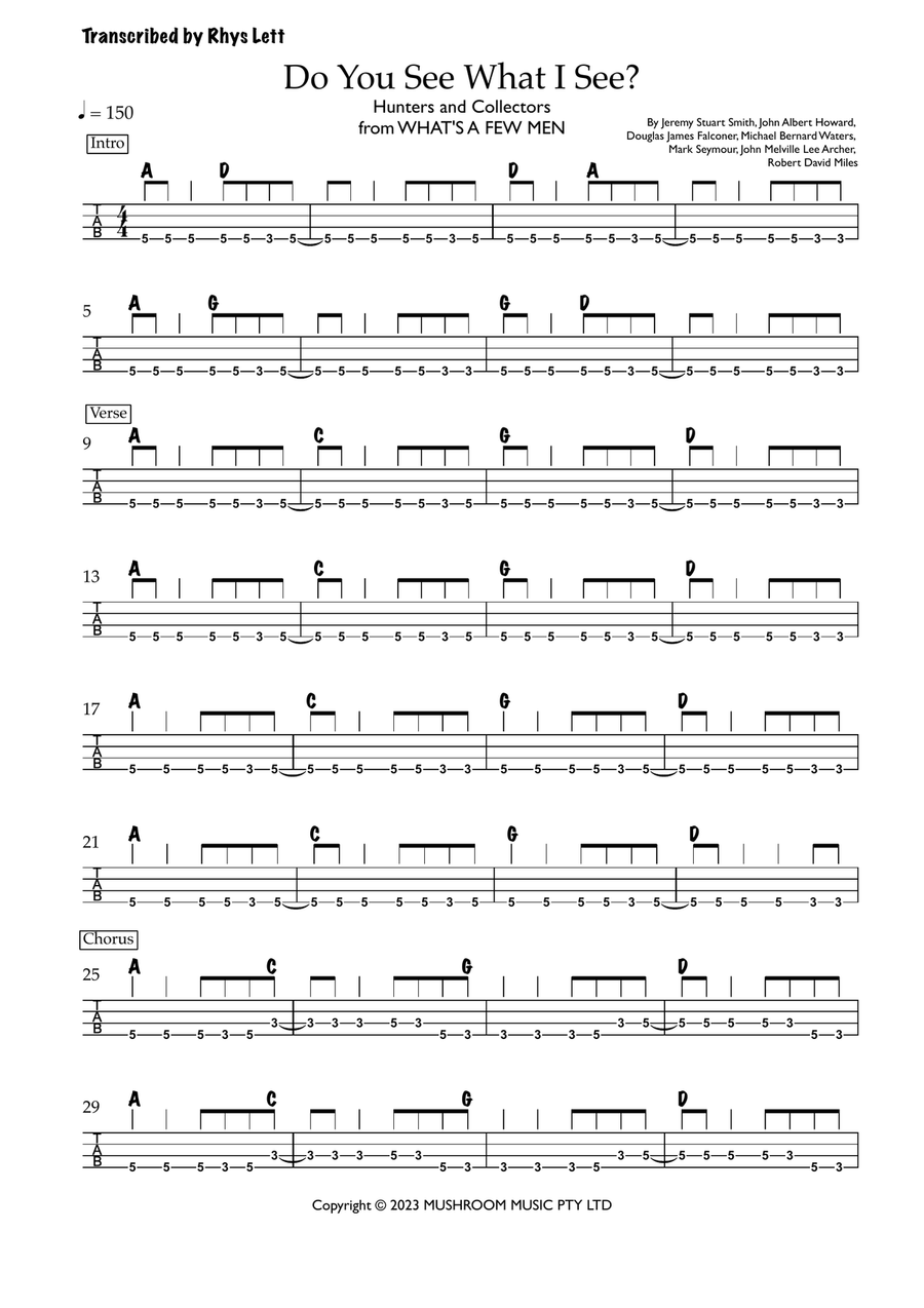 Do You See What I See Acoustic Guitar scores gallery preview page 1