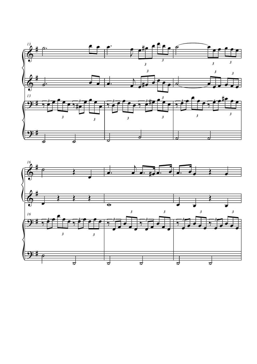 Ave Maria. Piano 4 hands Ave Maria. Piano 4 hands Easy Piano scores gallery preview page 3