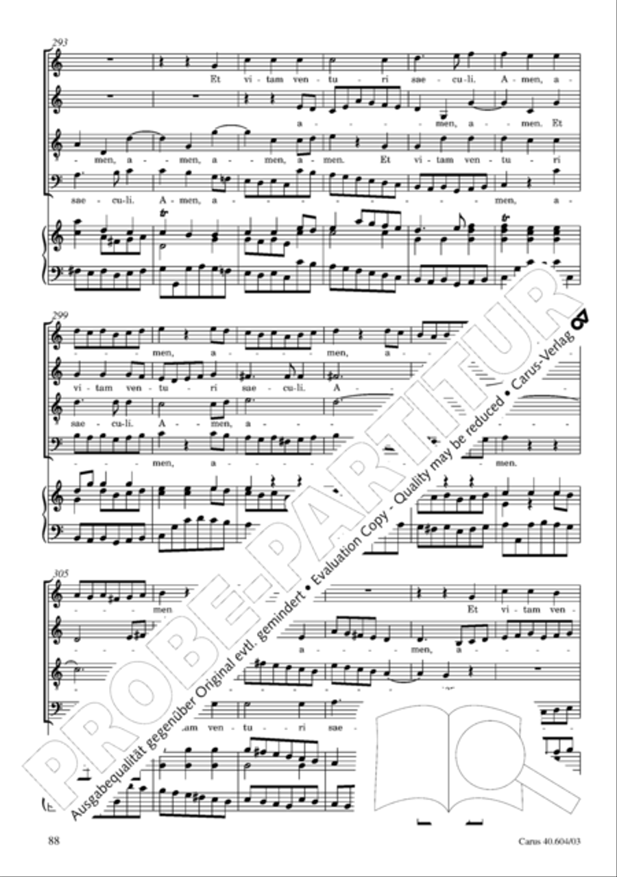 Grosse Mariazeller Messe in C 4-Part scores gallery preview page 97
