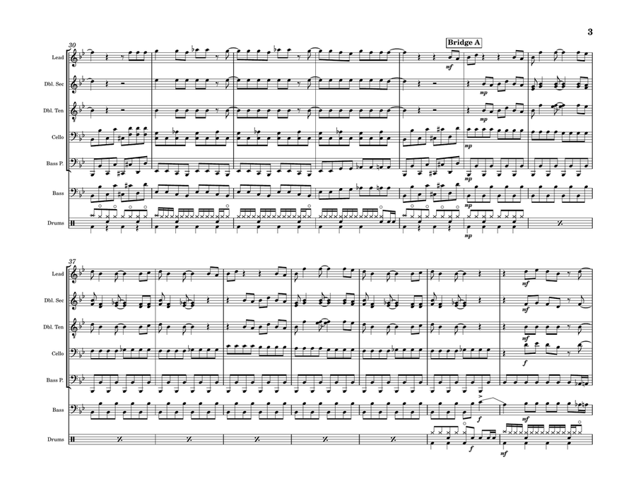 Does Your Mother Know Steel Drum Band scores gallery preview page 3
