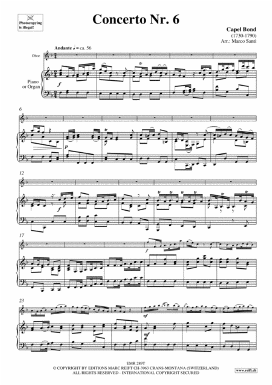Concerto No. 6 Organ scores gallery preview page 4