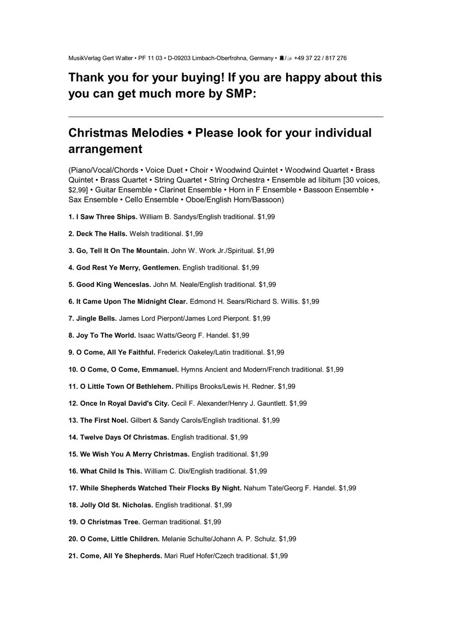 Jingle Bells Woodwind Ensemble scores gallery preview page 3