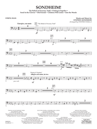 Sondheim! (arr. Stephen Bulla) - String Bass