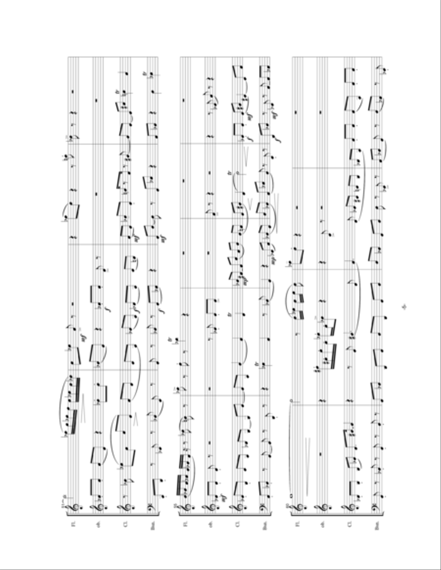 Death's Feather-For Randolph Hostetler Woodwind Quartet scores gallery preview page 6