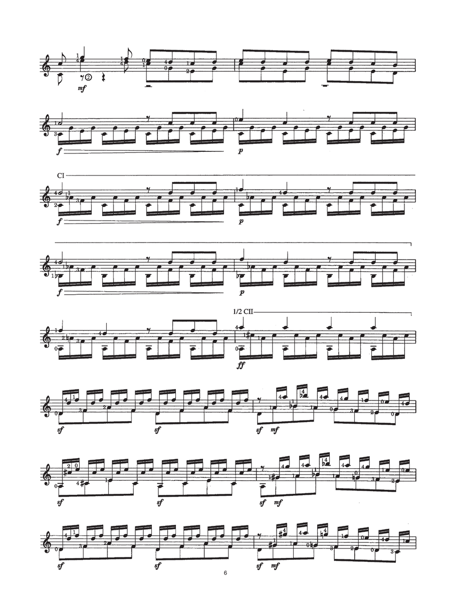 Grande Overture Op. 61 Acoustic Guitar scores gallery preview page 6