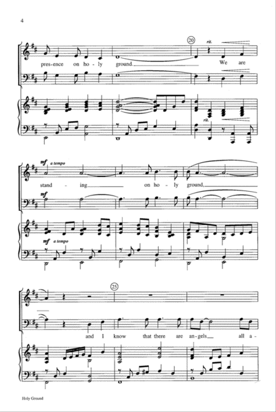 Holy Ground Holy Ground 4-Part scores gallery preview page 4