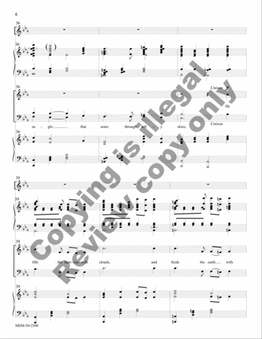 The Lord Is My Keeper (Full Score) Choir scores gallery preview page 8