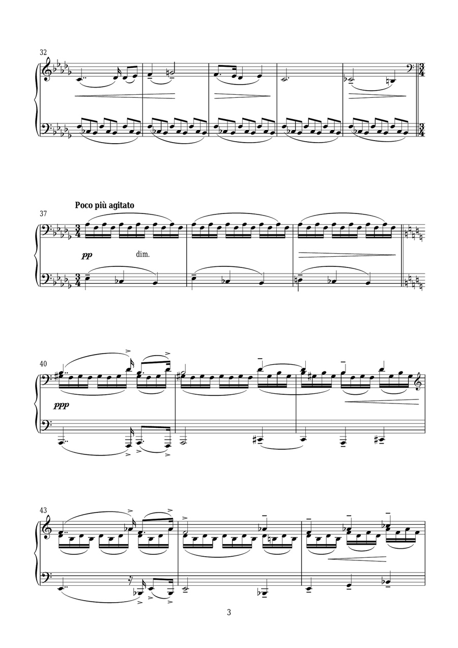 Waves (from Poems Of The Sea) Piano Solo scores gallery preview page 3