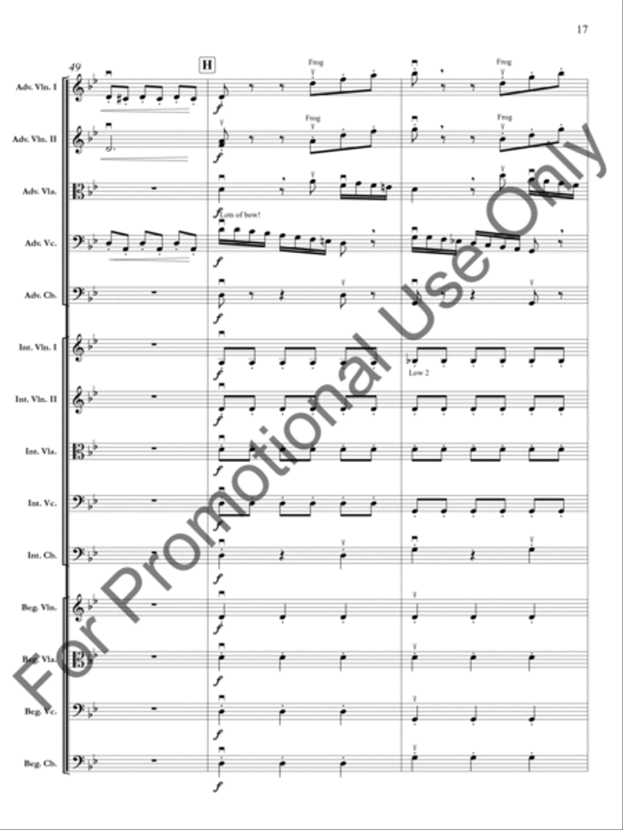 The Four Seasons: Summer: Presto, 3rd movement Orchestra scores gallery preview page 18