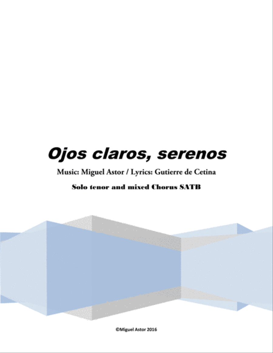Ojos claros, serenos 4-Part scores gallery preview page 1