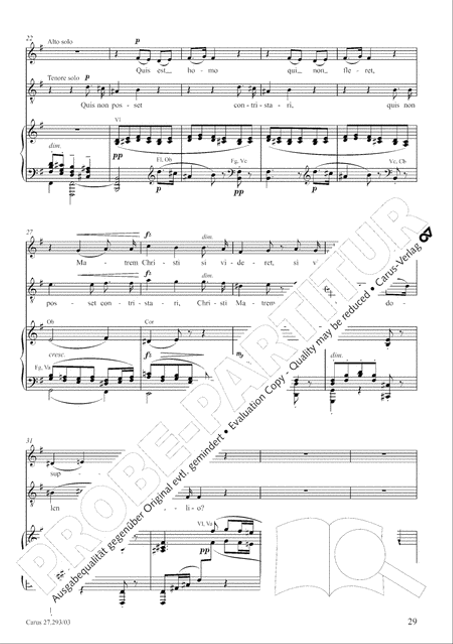 Stabat mater 4-Part scores gallery preview page 36