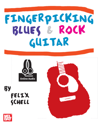 Book cover for Fingerpicking Blues and Rock Guitar