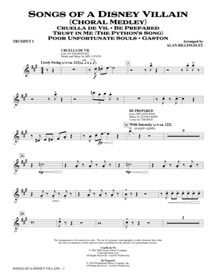 Songs of a Disney Villain (Choral Medley) - Trumpet 1