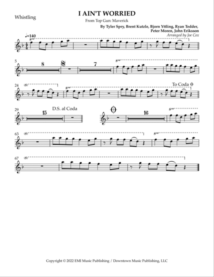 I Ain't Worried I Ain't Worried Small Ensemble scores gallery preview page 6