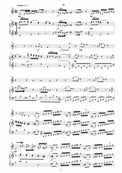 Mozart - Violin Sonata No.4 in G major KV 9 for Violin and Piano - Score and Part image number null