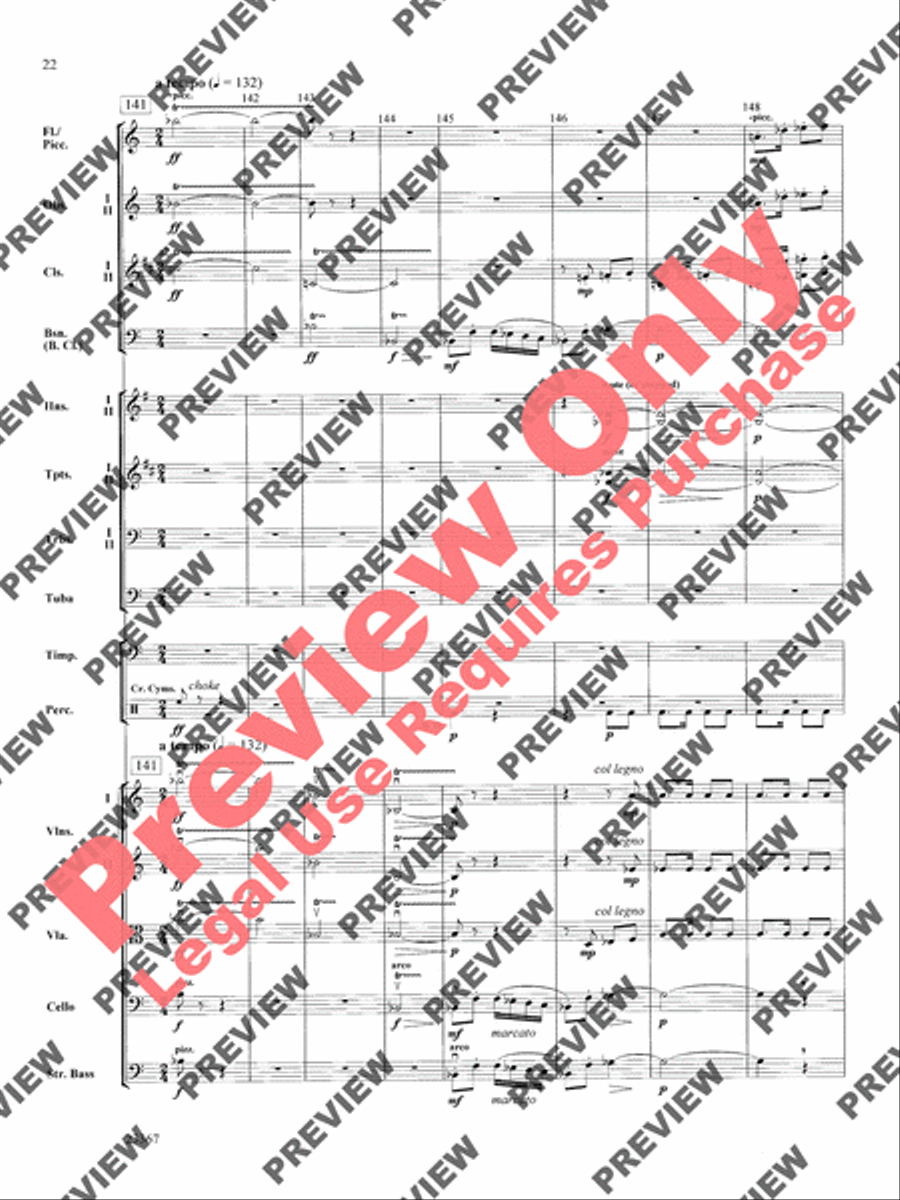 Overture to the Wasps Full Orchestra scores gallery preview page 22