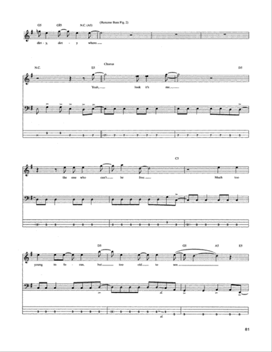 Prince Charming Guitar Tablature scores gallery preview page 4