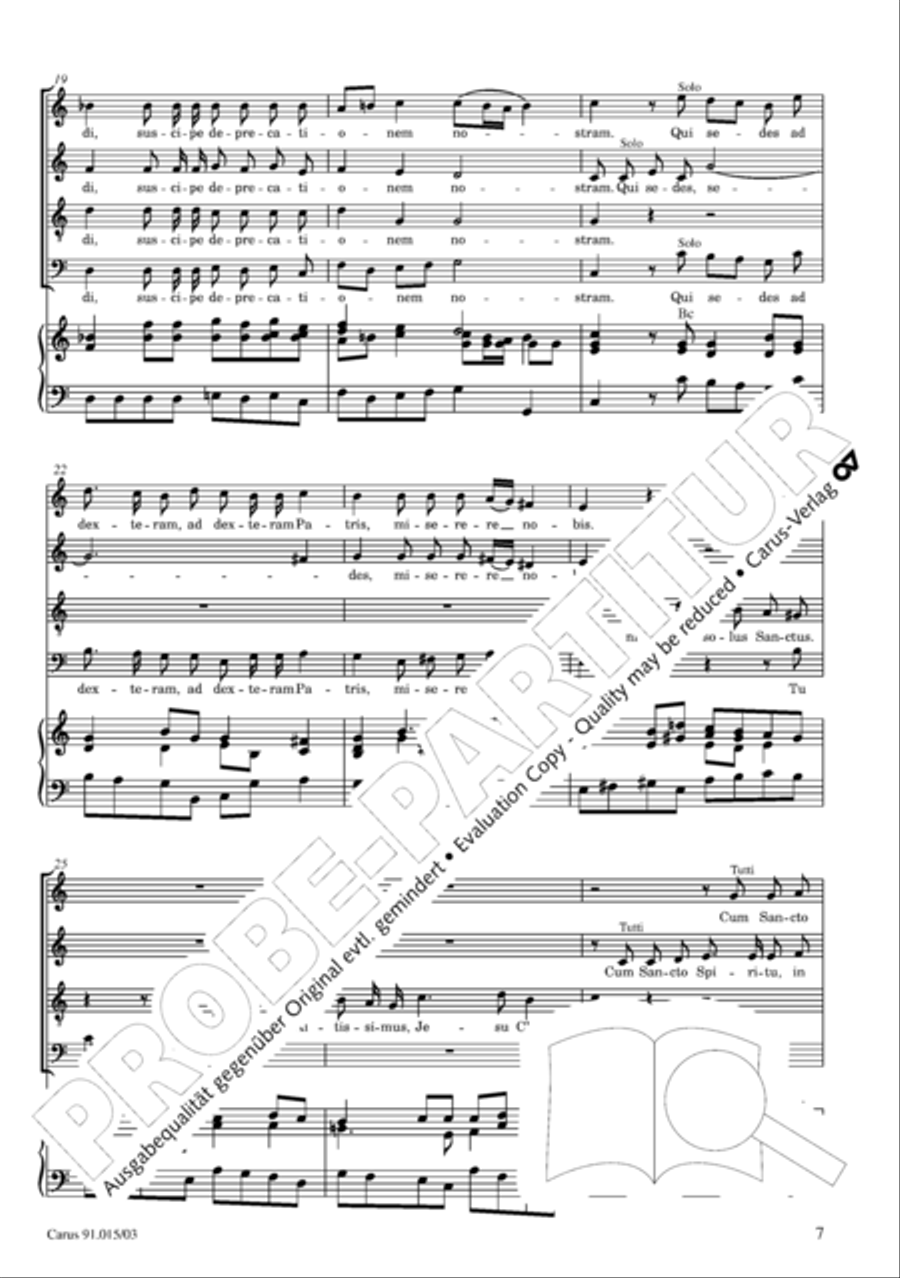Mass in C (Missa in C) 4-Part scores gallery preview page 8