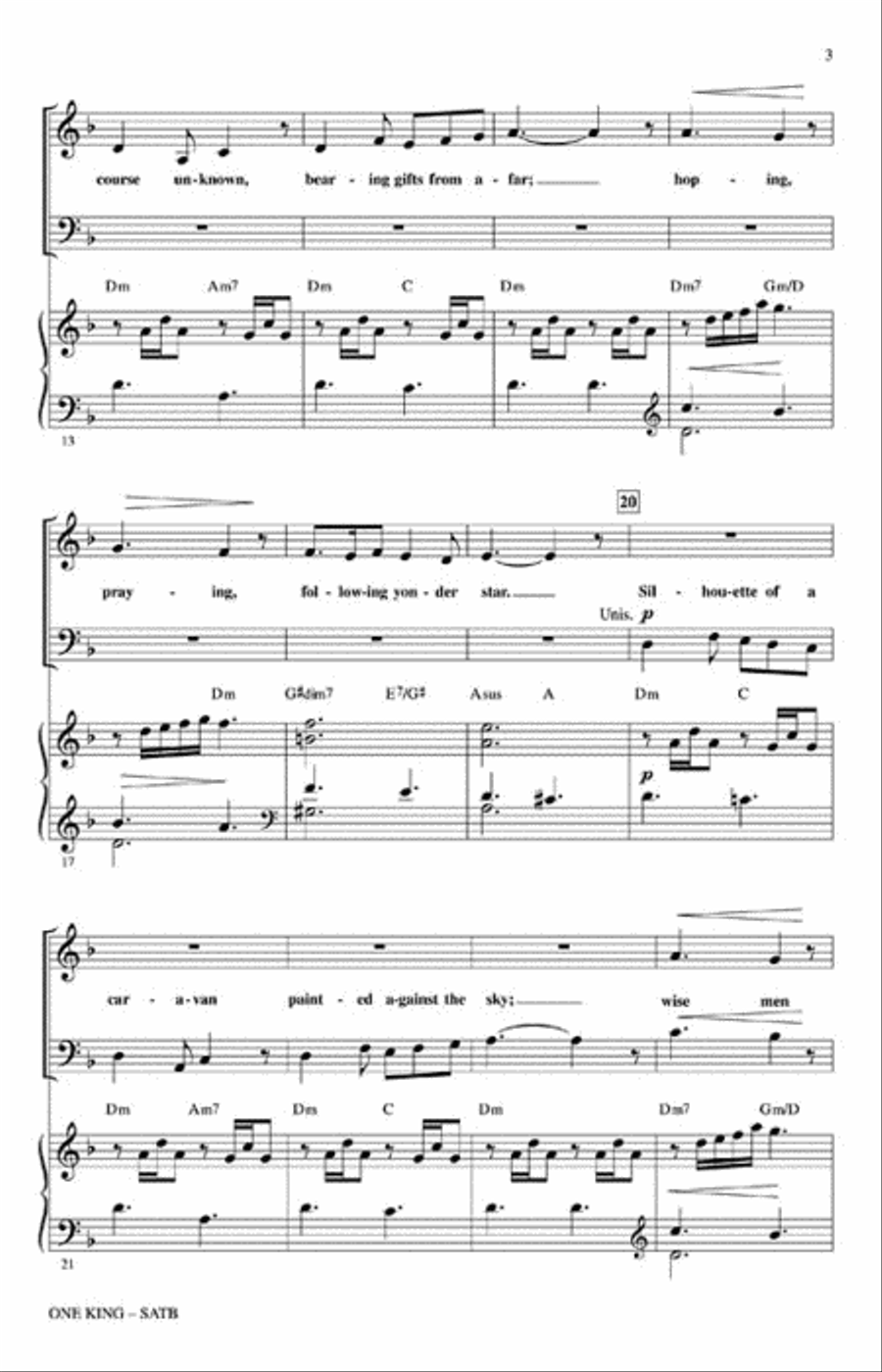 One King 4-Part scores gallery preview page 3