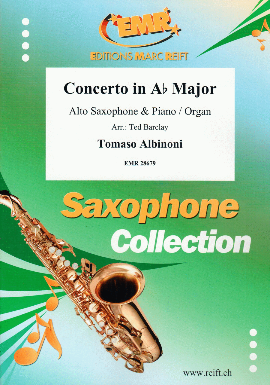 Concerto in Ab Major Alto Saxophone scores gallery preview page 1