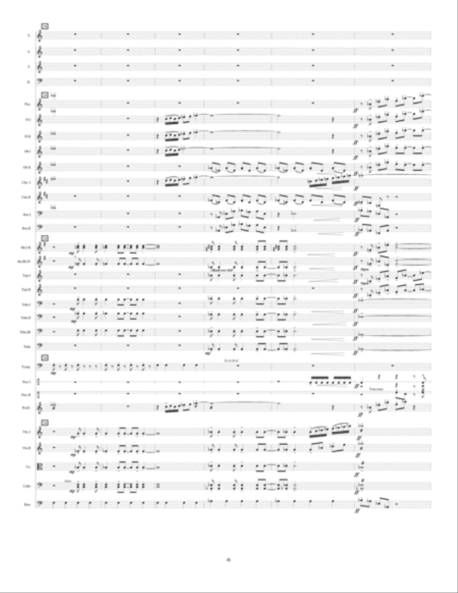 THE CONSITITUTION choir orchestra Narr. Choir scores gallery preview page 6