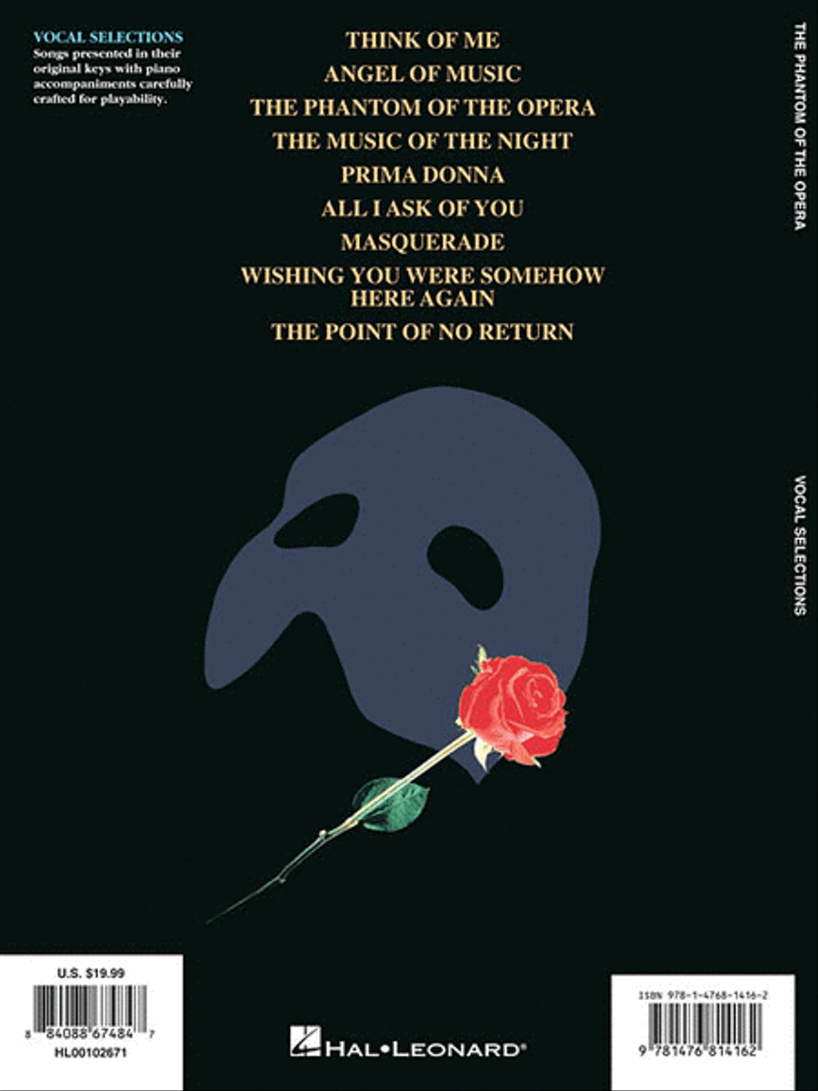 The Phantom of the Opera Piano, Vocal scores gallery preview page 2