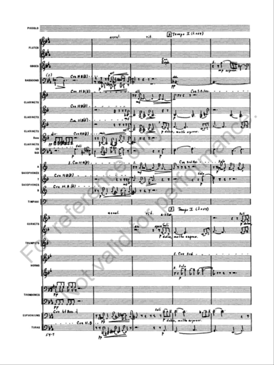 Symphony No. 5 Concert Band scores gallery preview page 9