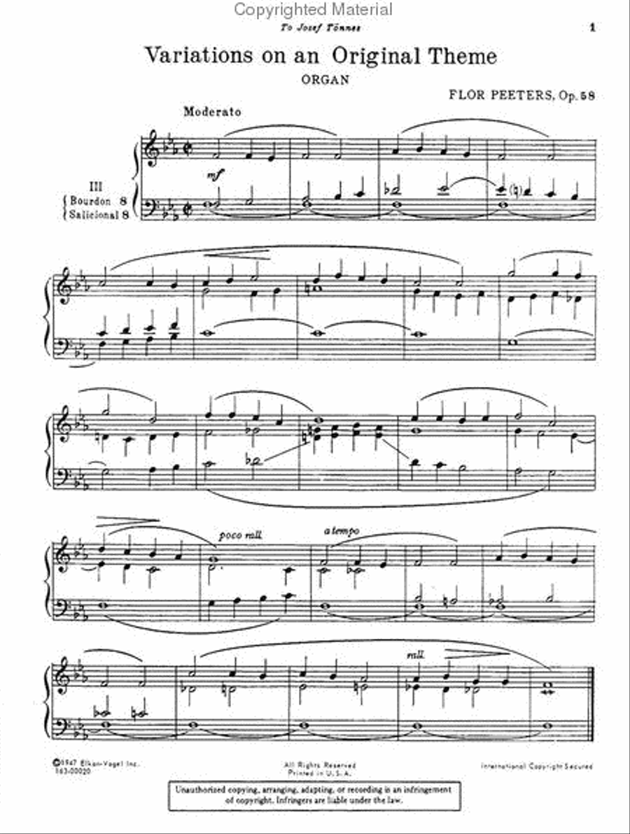 Variations on An Original Theme Chamber Music scores gallery preview page 2
