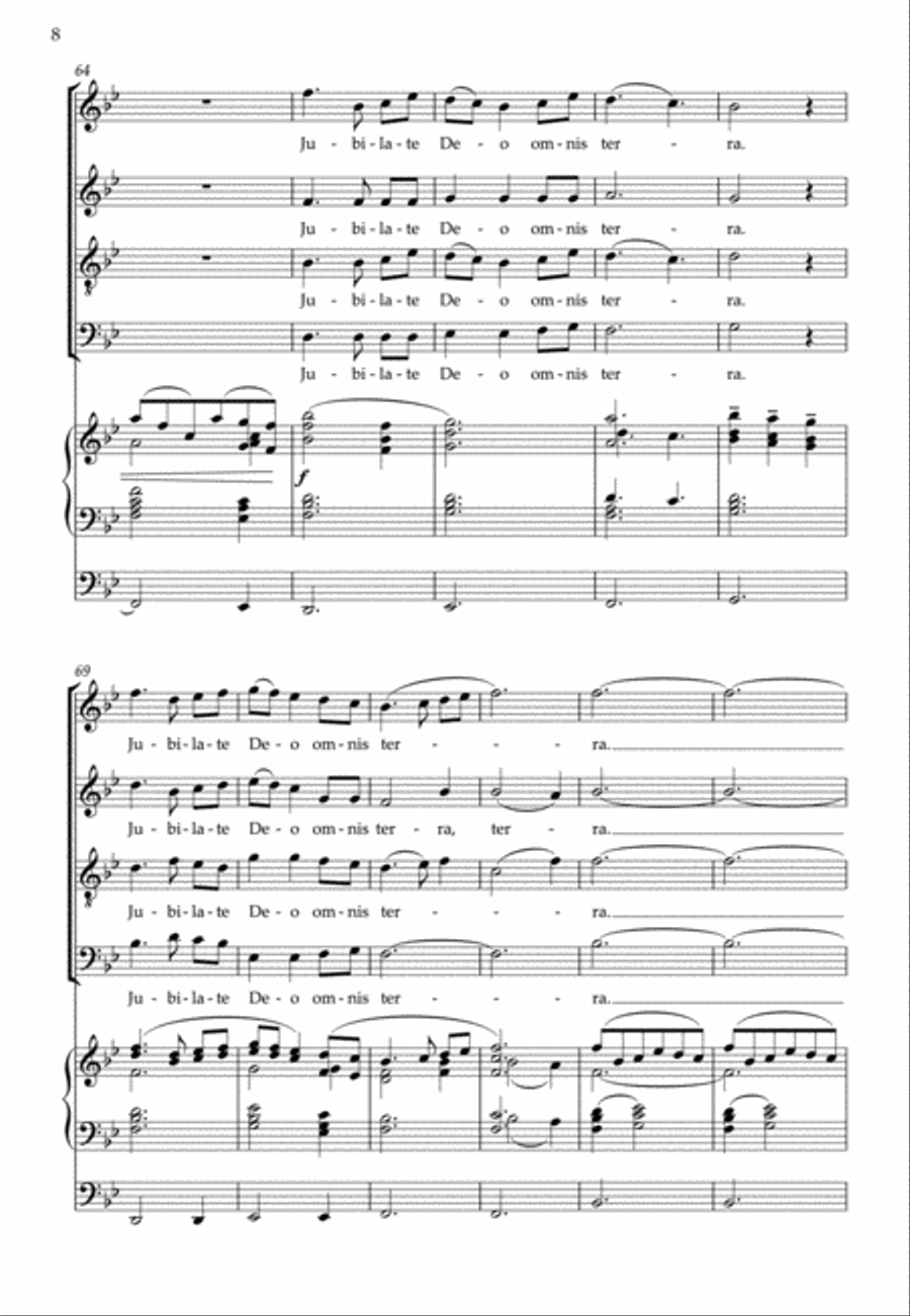 Jubilate Deo Jubilate Deo 4-Part scores gallery preview page 3