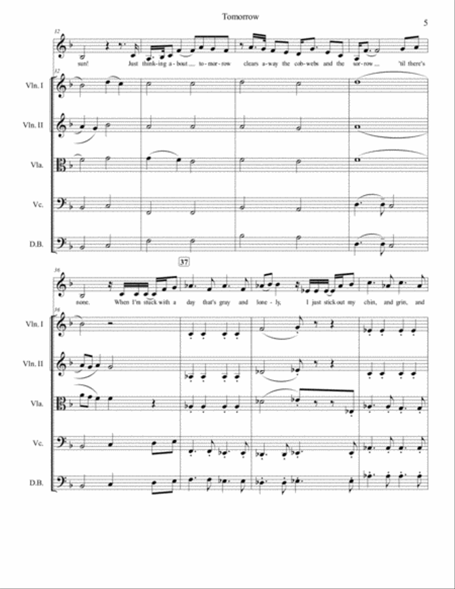 Tomorrow Tomorrow Small Ensemble scores gallery preview page 6