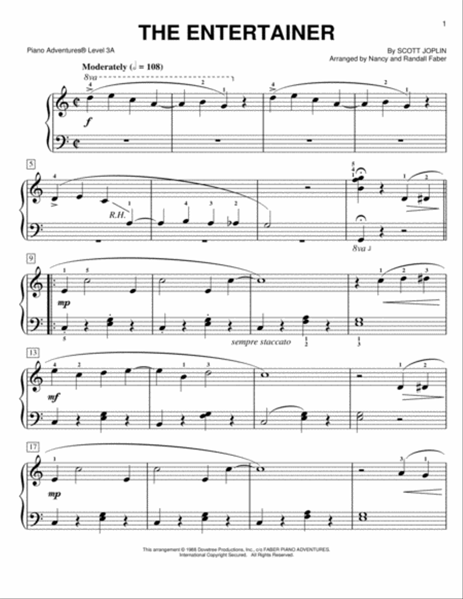 The Entertainer The Entertainer Piano Method scores gallery preview page 1