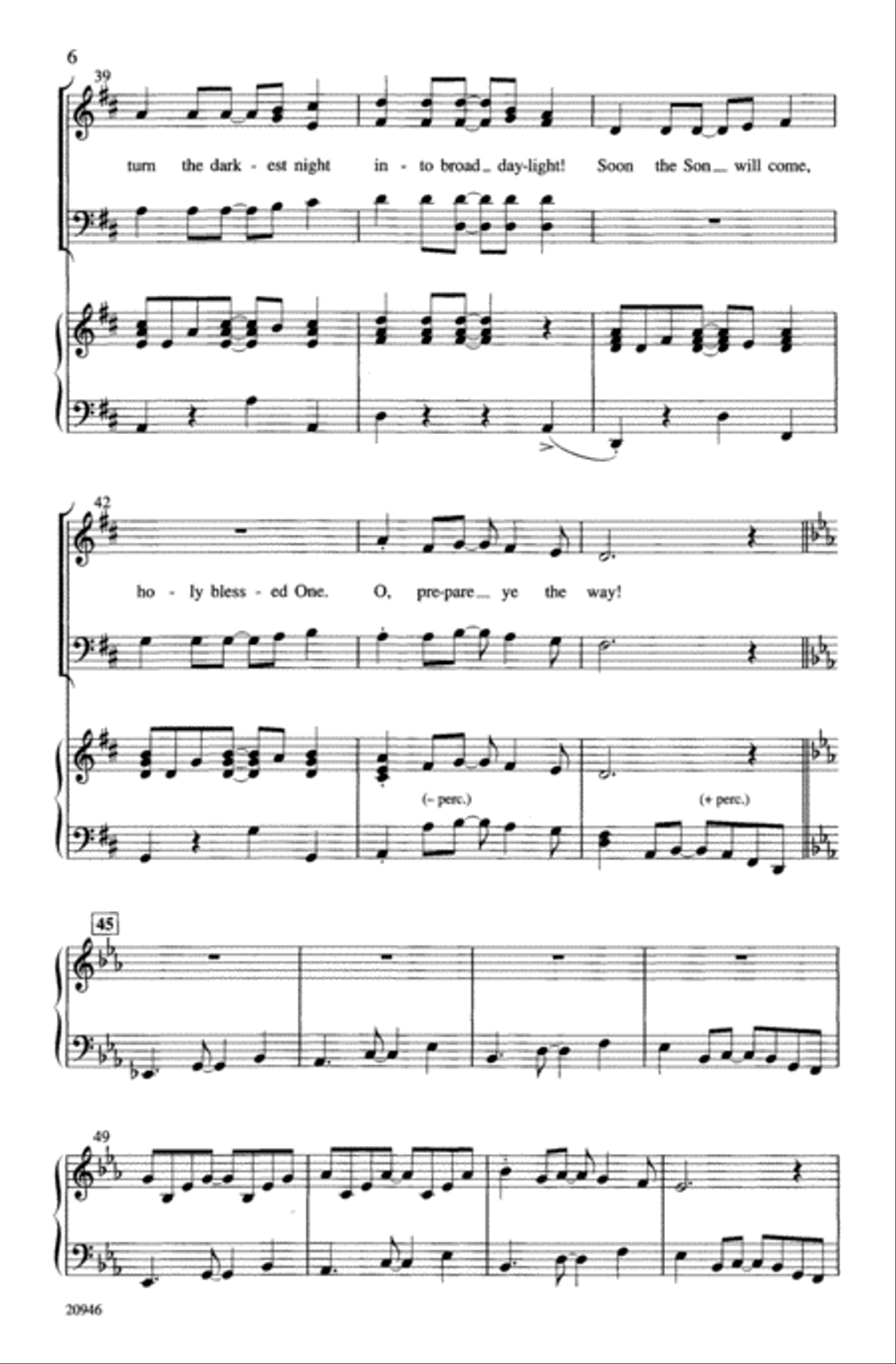 Prepare Ye! 4-Part scores gallery preview page 6