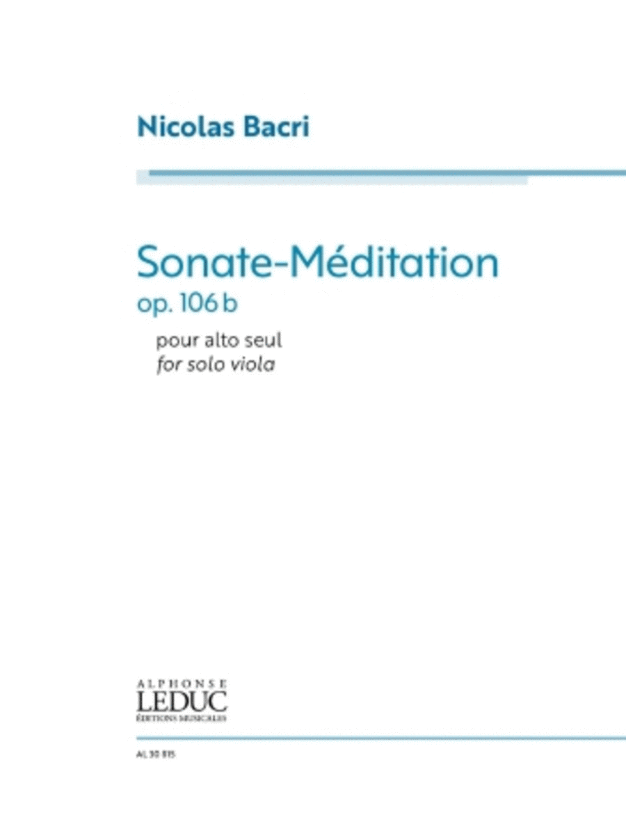 Sonate-Meditation, Op. 106b