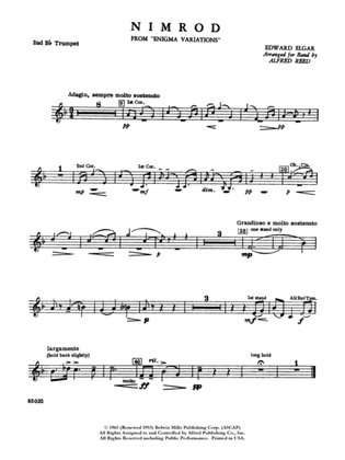 Nimrod (from Elgar's Variations): 2nd B-flat Trumpet