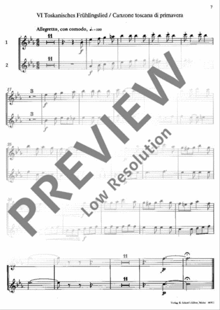Pollicino Spielmusiken Alto Recorder scores gallery preview page 8