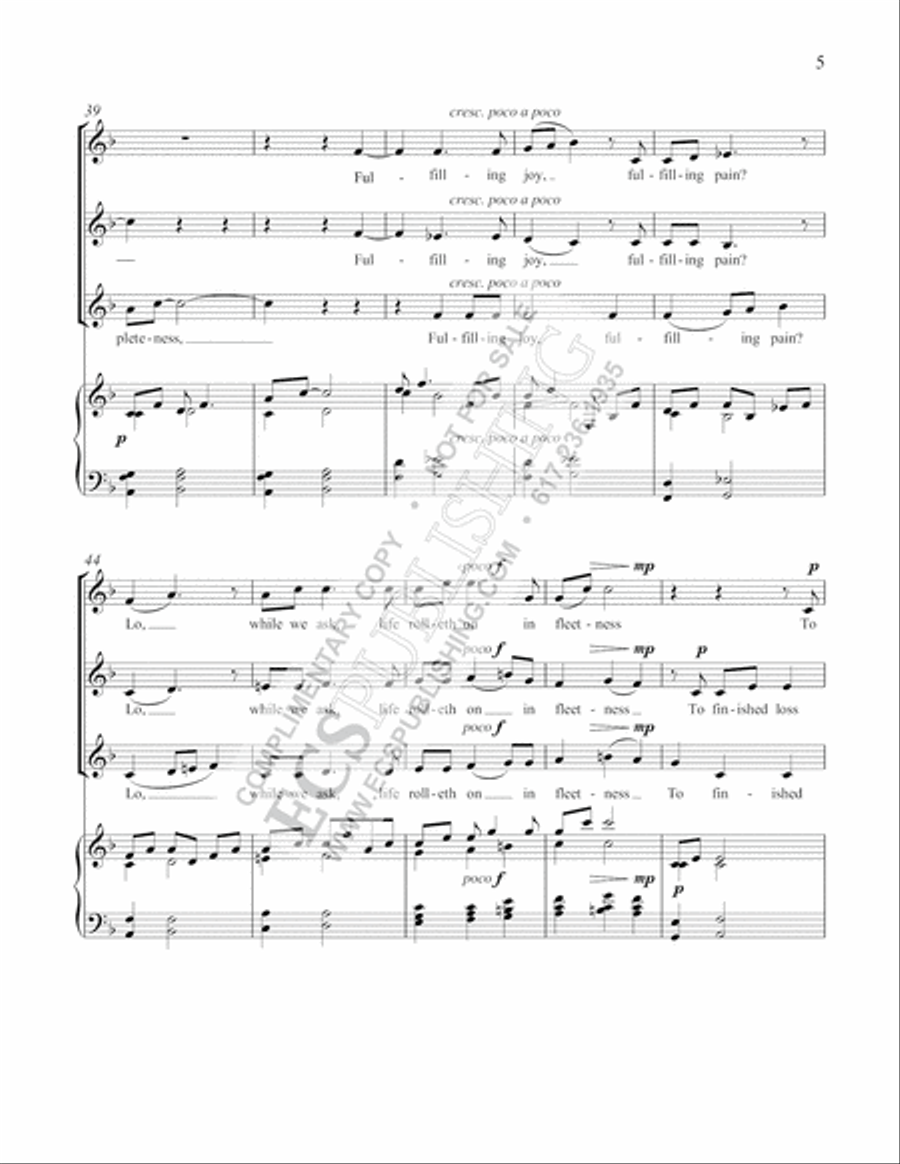 The half moon SSA scores gallery preview page 6
