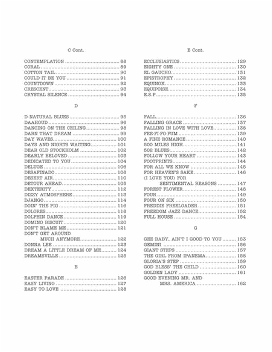 The Real Book - Volume I - Sixth Edition F Instrument scores gallery preview page 3