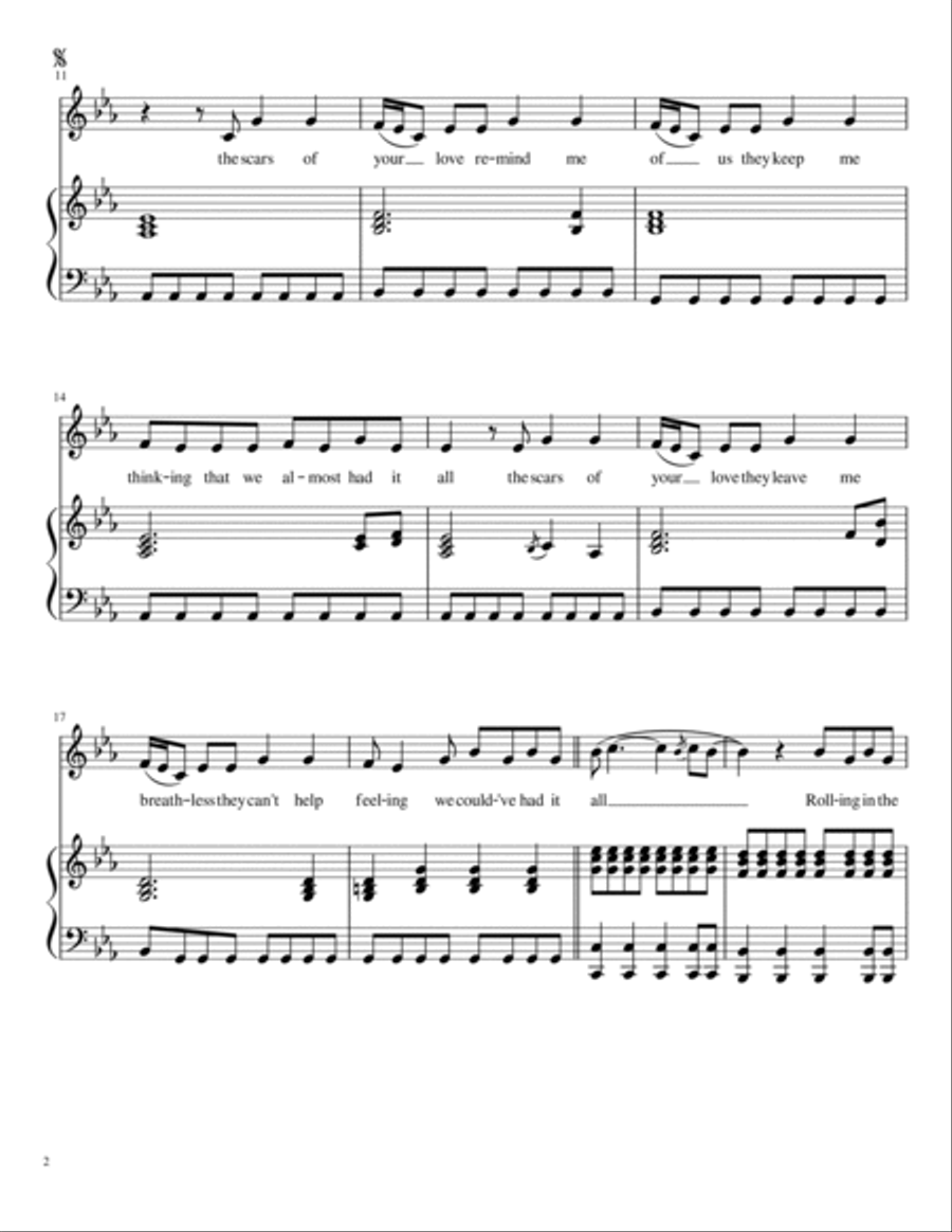 Rolling In The Deep Voice scores gallery preview page 2