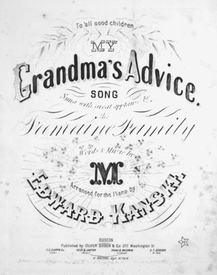 My Grandma's Advice. Song