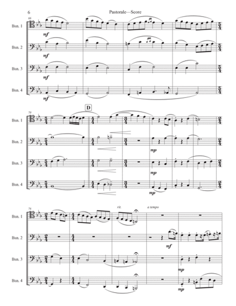 Pastorale (Bassoon Quartet) image number null