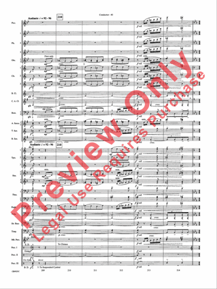 The Wizard of Oz Concert Band scores gallery preview page 43