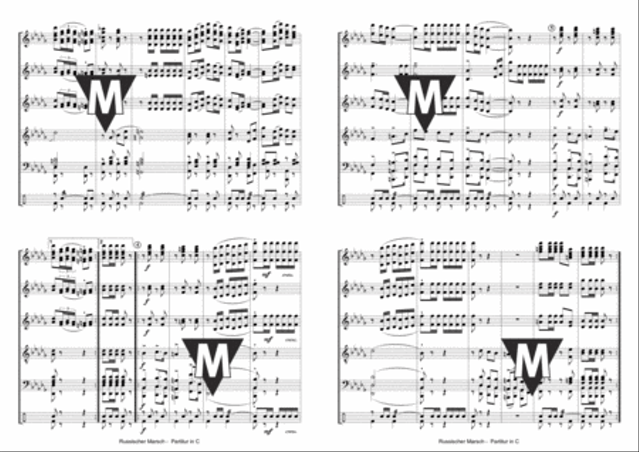 Russischer Marsch Russischer Marsch Concert Band scores gallery preview page 3