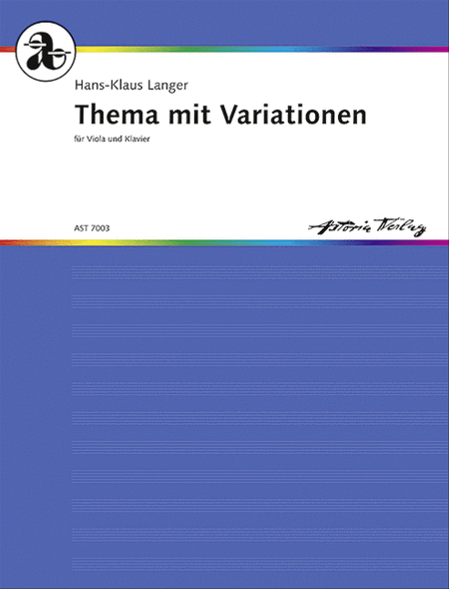 Thema mit Variationen Piano Accompaniment scores gallery preview page 1