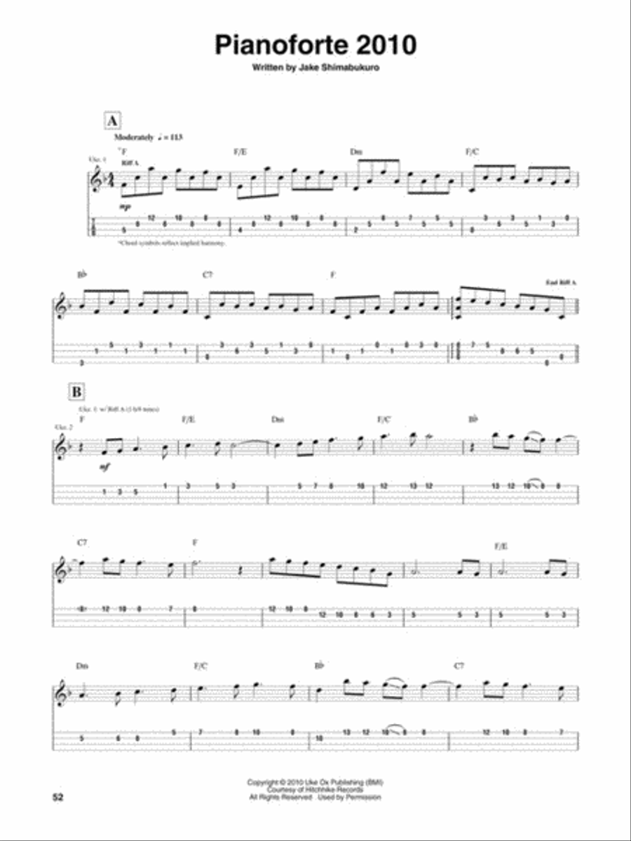 Jake Shimabukuro – Peace Love Ukulele Ukulele scores gallery preview page 4