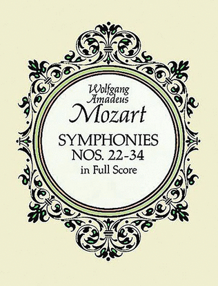 Book cover for Symphonies Nos. 22-34 in Full Score