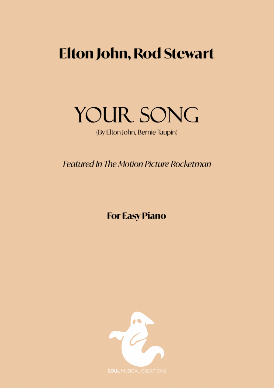 Your Song Easy Piano scores gallery preview page 1