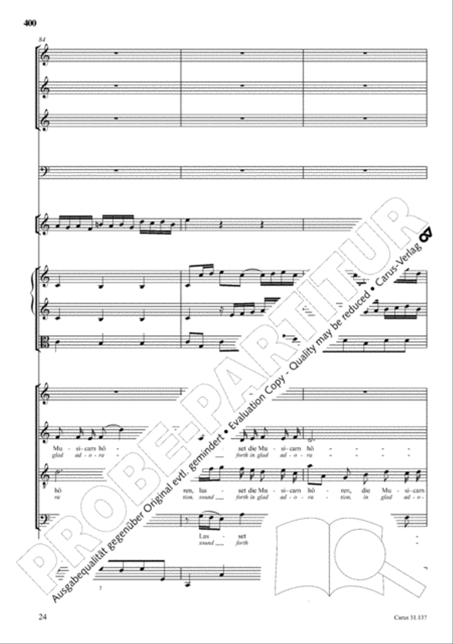The Complete Sacred Vocal Works (Das geistliche Vokalwerk) Voice scores gallery preview page 401